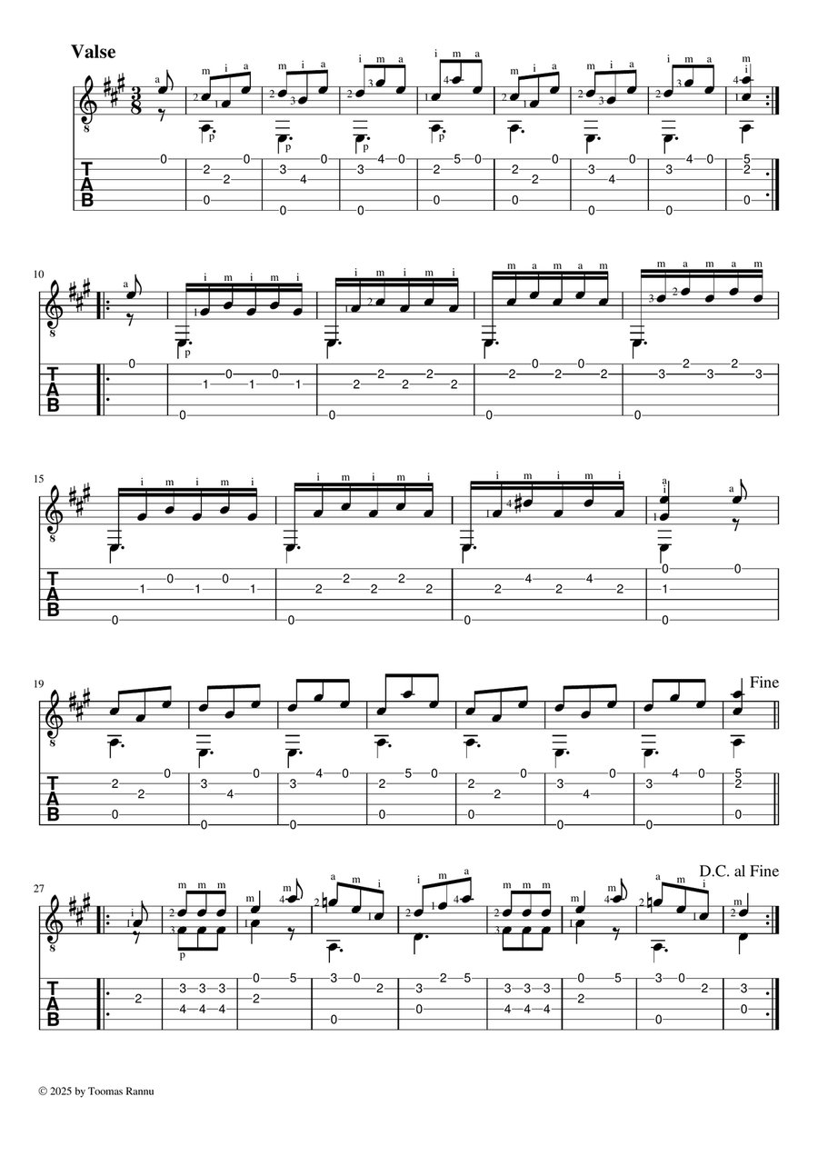 In A Major - Complete Method for Guitar Op.59 Classical Guitar scores gallery preview page 3