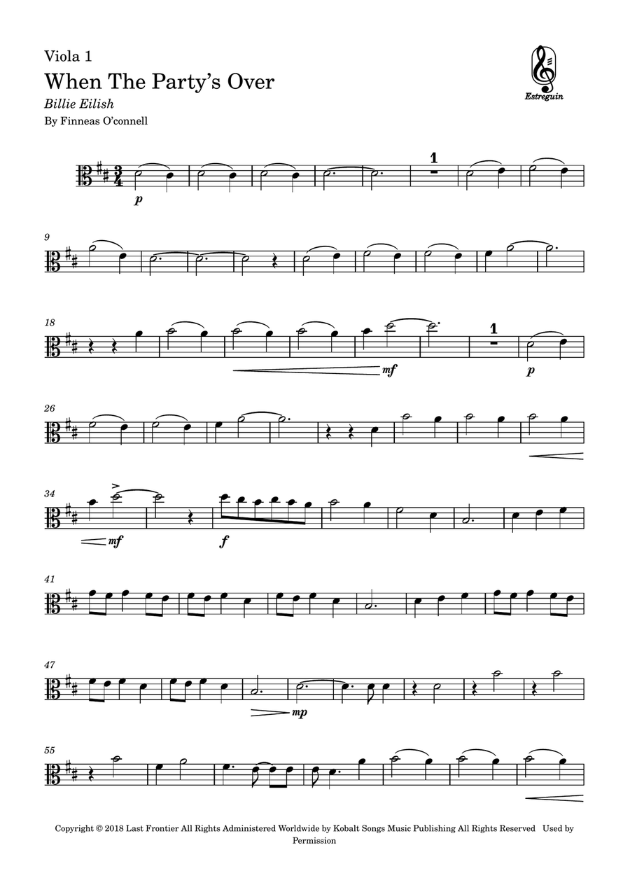 When The Party's Over When The Party's Over String Duet scores gallery preview page 4