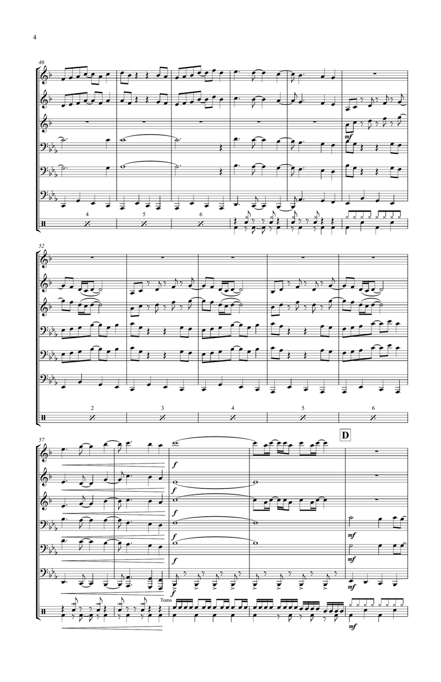 Y.m.c.a. Y.m.c.a. Brass Ensemble scores gallery preview page 4