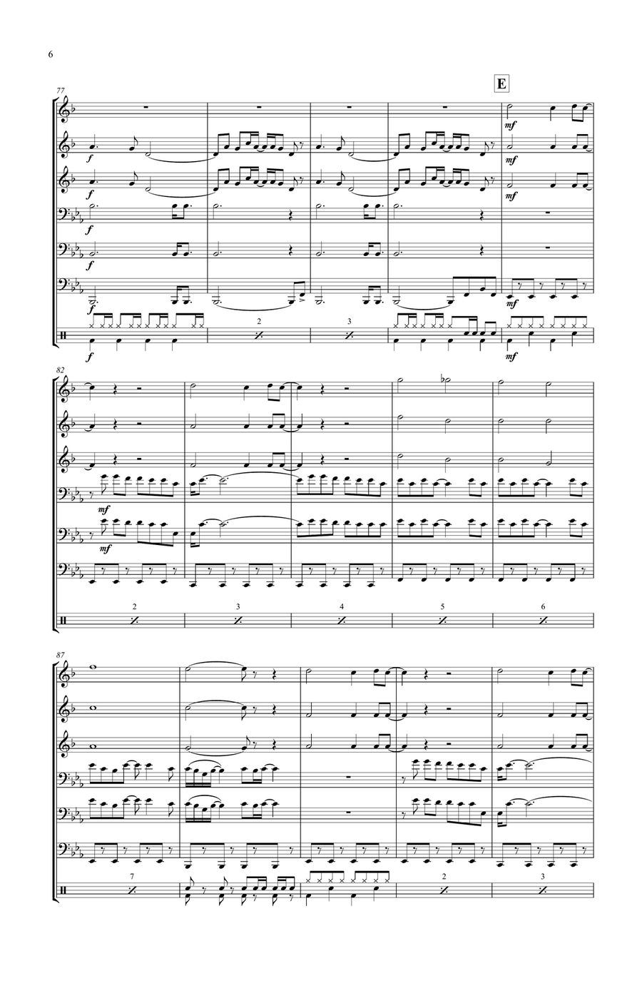 Y.m.c.a. Y.m.c.a. Brass Ensemble scores gallery preview page 6