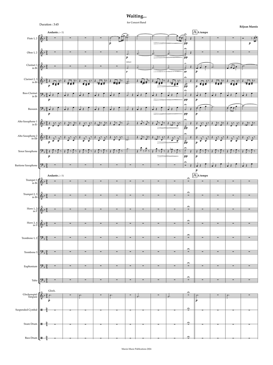 Waiting... Waiting... Concert Band scores gallery preview page 2