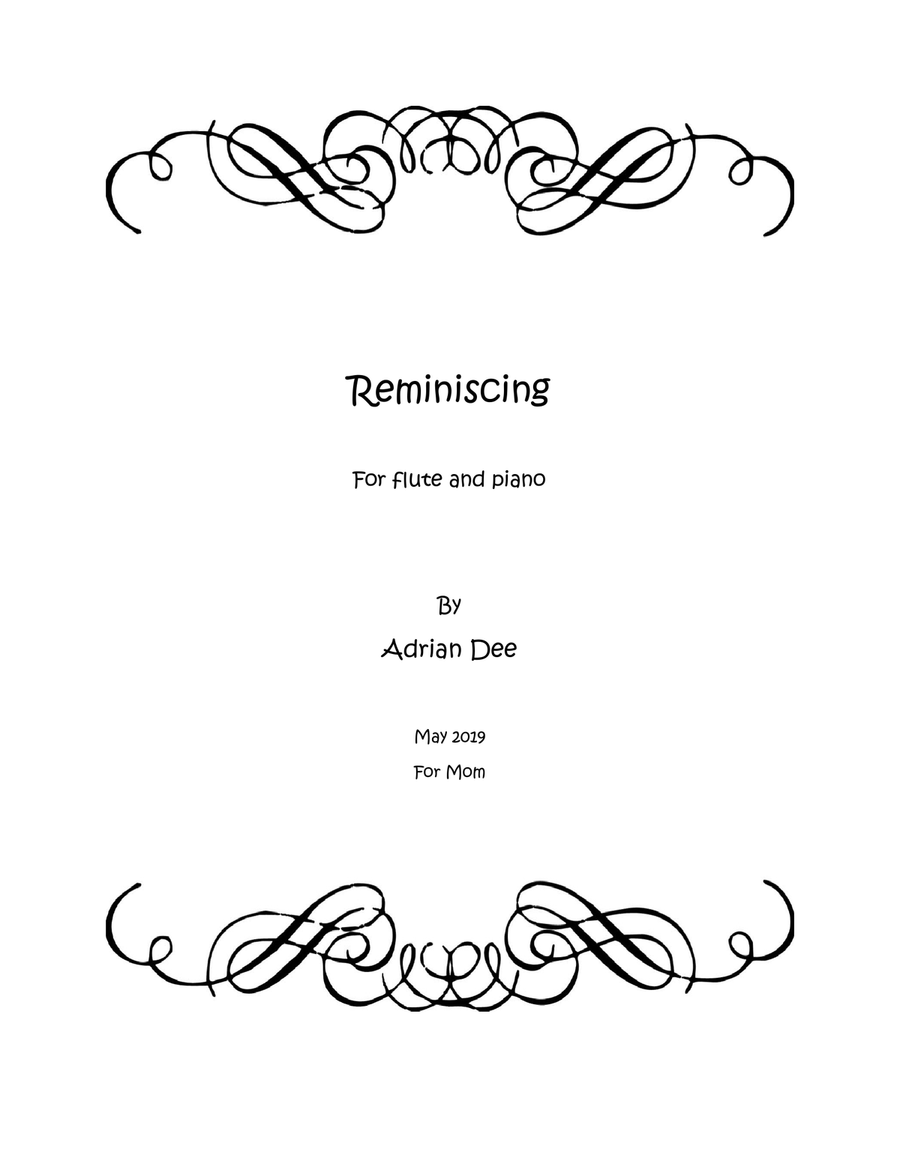 Reminiscing Chamber Music scores gallery preview page 1