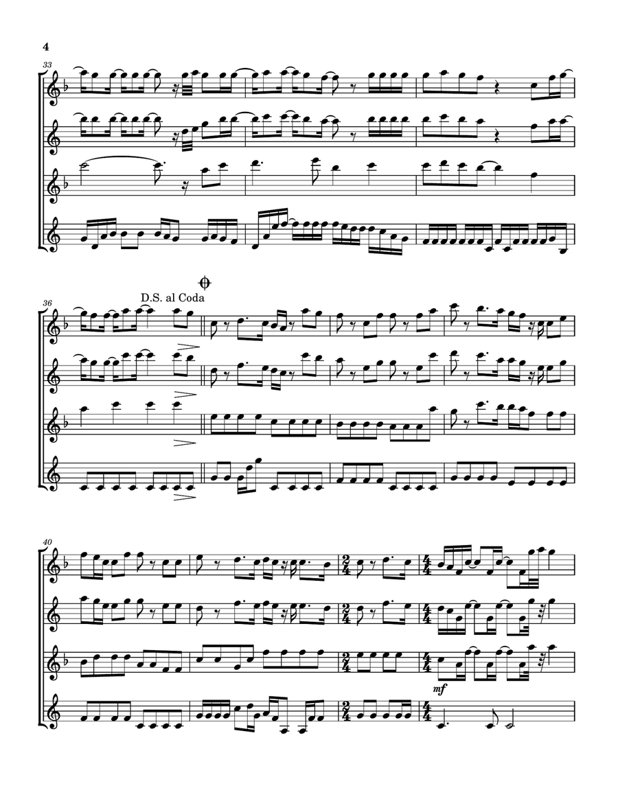 Praise The Giver by Matt Maher Saxophone Quartet - Digital Sheet Music page 5