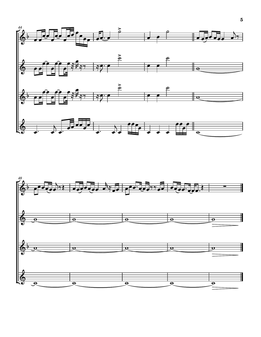 Praise The Giver by Matt Maher Saxophone Quartet - Digital Sheet Music page 6