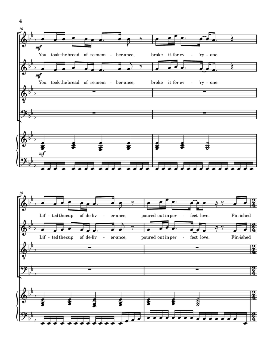 Praise The Giver by Matt Maher 4-Part - Digital Sheet Music page 5