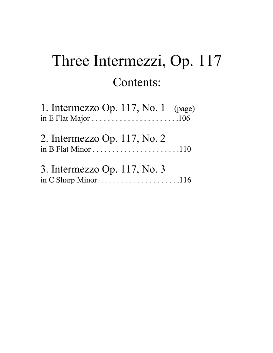 Three Intermezzi Opus 117 by Johannes Brahms for Violin and Piano Chamber Music scores gallery preview page 2
