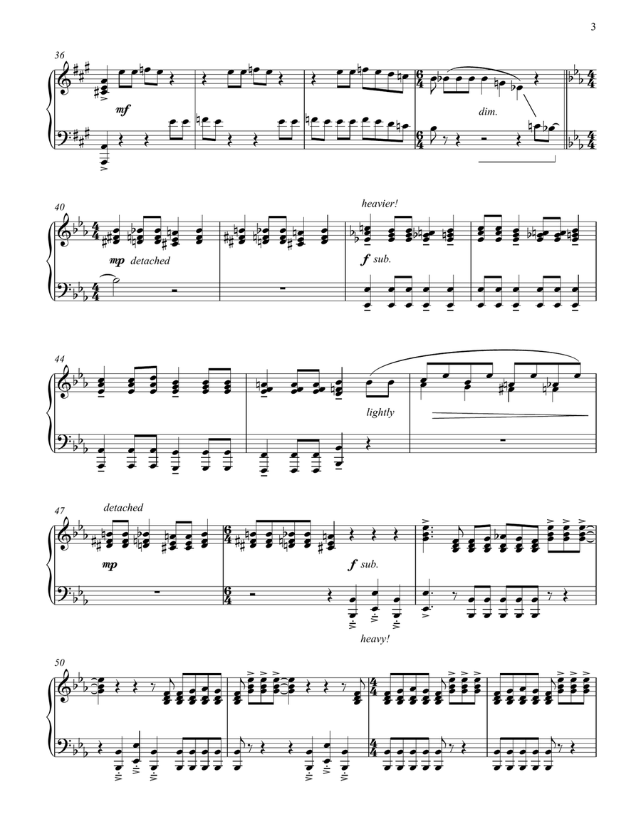 Bohemian Rhapsody Bohemian Rhapsody Piano Solo scores gallery preview page 3