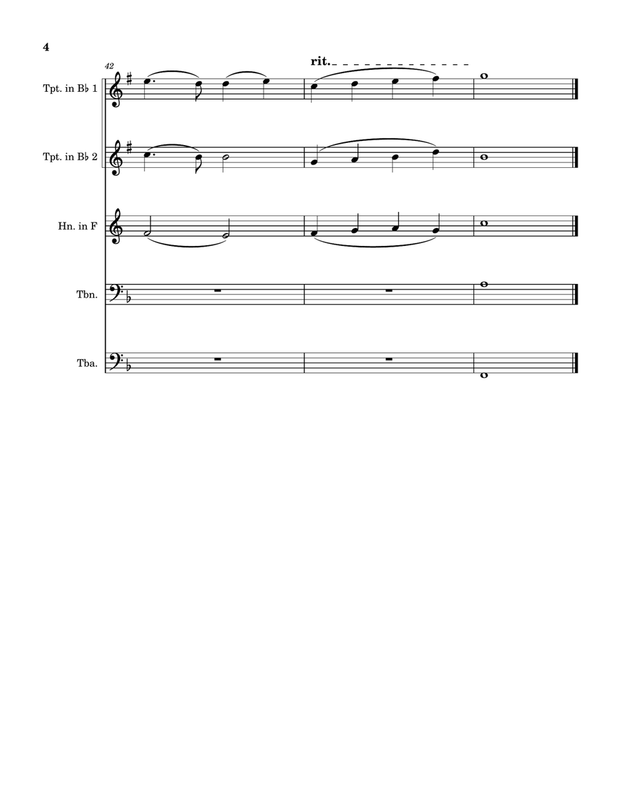A Nostalgic Feeling A Nostalgic Feeling Brass Quintet scores gallery preview page 4
