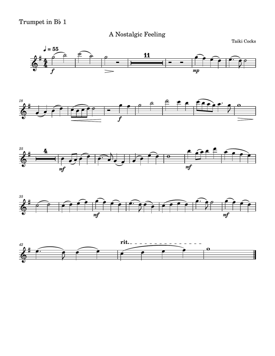 A Nostalgic Feeling A Nostalgic Feeling Brass Quintet scores gallery preview page 5