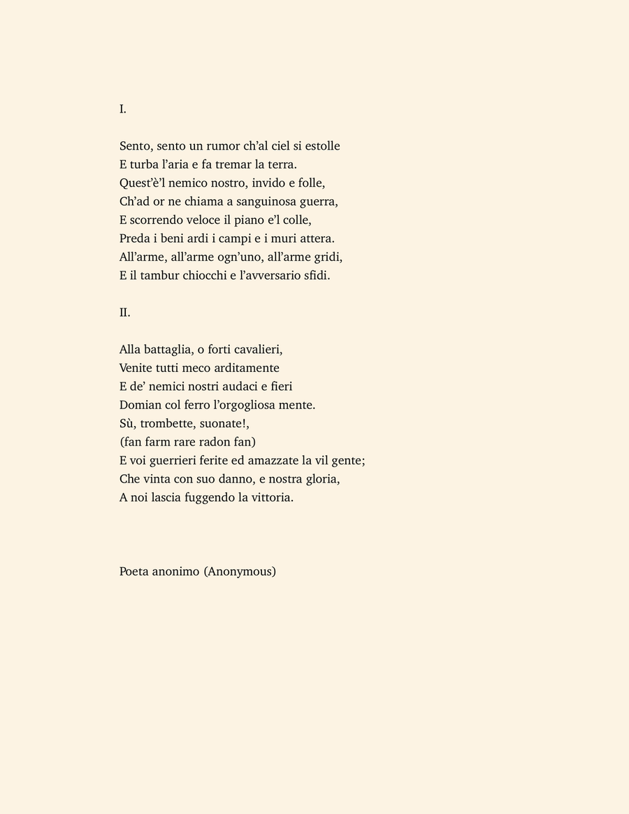 La Battaglia - 8 part madrigal for brass ensemble Brass Ensemble scores gallery preview page 2