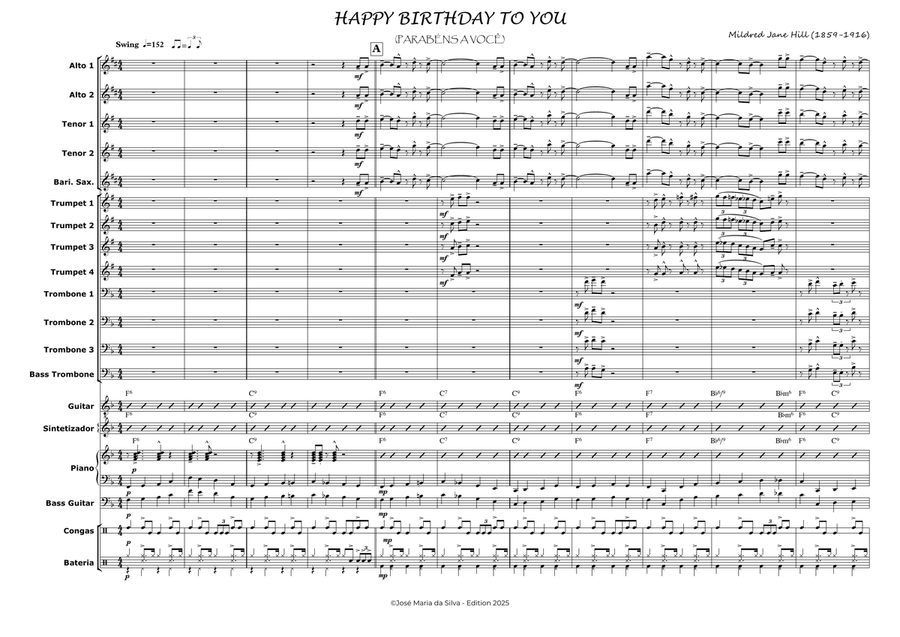 HAPPY BIRTHDAY TO YOU for Jazz Ensemble Jazz Ensemble scores gallery preview page 3
