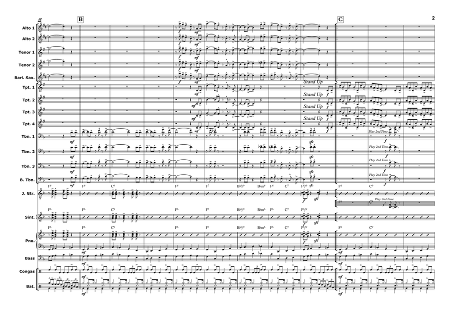 HAPPY BIRTHDAY TO YOU for Jazz Ensemble Jazz Ensemble scores gallery preview page 4
