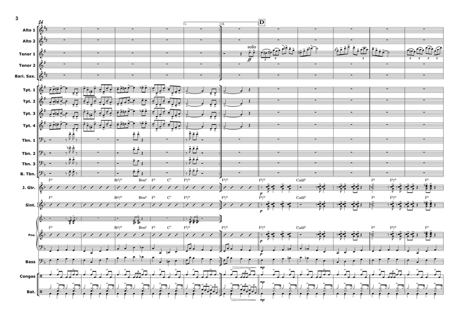 HAPPY BIRTHDAY TO YOU for Jazz Ensemble Jazz Ensemble scores gallery preview page 5