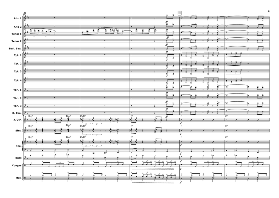 HAPPY BIRTHDAY TO YOU for Jazz Ensemble Jazz Ensemble scores gallery preview page 6