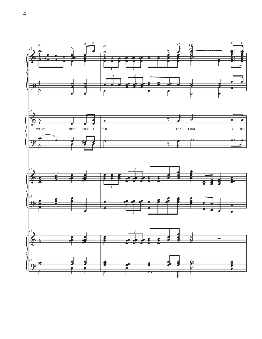 The Lord is My Light and My Salvation-Conductor's score+ handbell score, SATB score, piano&organ The Lord is My Light and My Salvation-Conductor's score+ handbell score, SATB score, piano&organ 4-Part scores gallery preview page 4