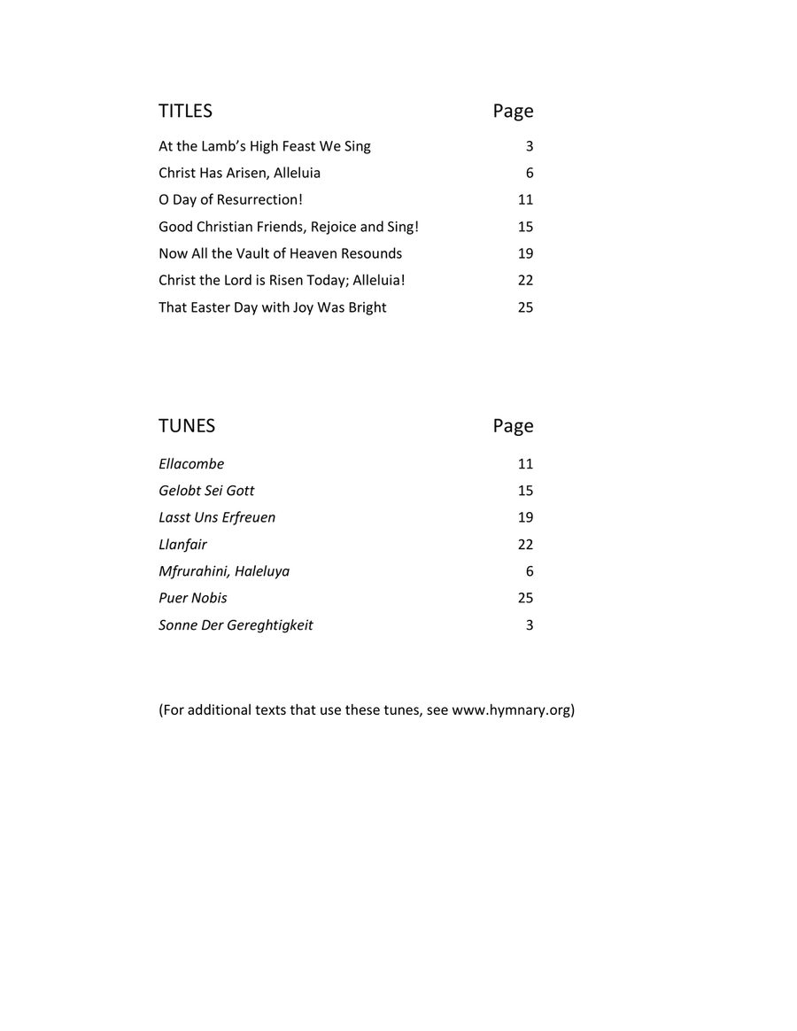 7 Piano Hymn Preludes for Easter Piano Solo scores gallery preview page 2