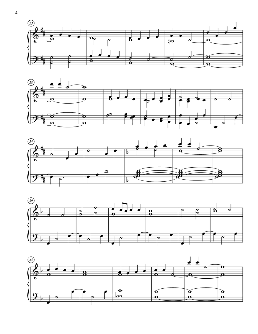 7 Piano Hymn Preludes for Easter Piano Solo scores gallery preview page 4