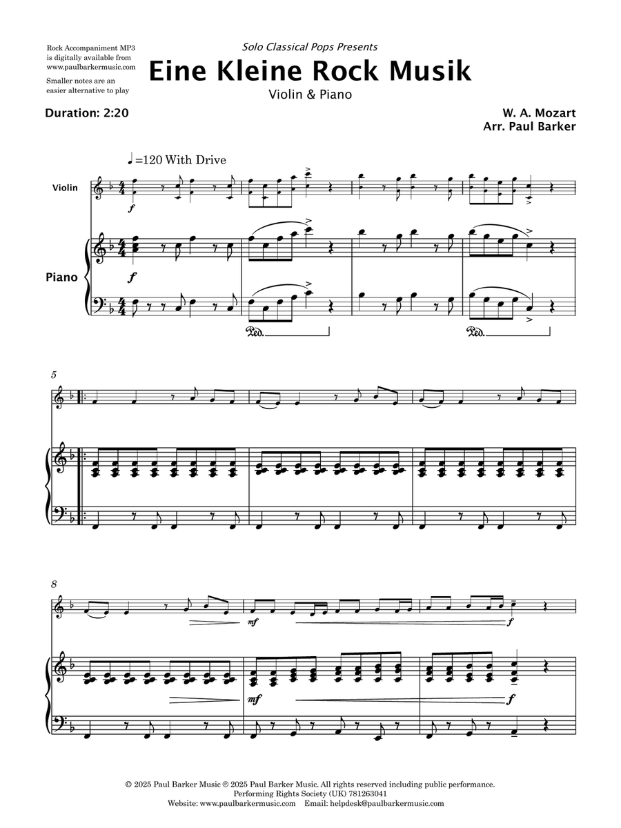 Solo Classical Pops Book 1 (Violin & Piano) Violin Solo scores gallery preview page 3