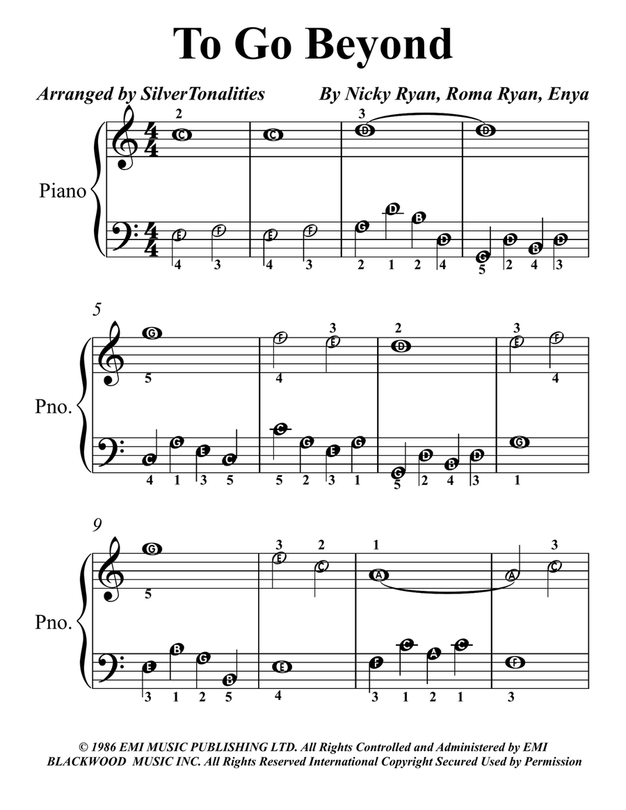 To Go Beyond To Go Beyond Piano Method scores gallery preview page 1