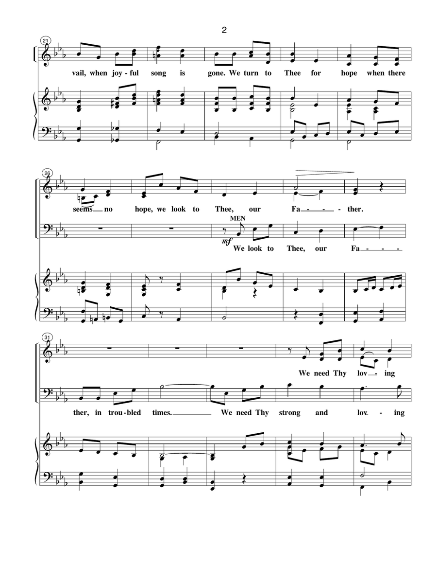 We Look To Thee We Look To Thee 4-Part scores gallery preview page 2