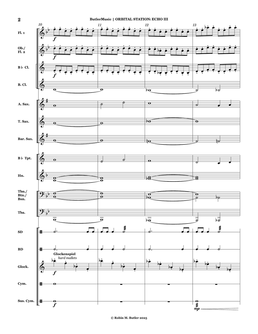 Orbital Station: Echo III - Grade 2 Concert Band Concert Band scores gallery preview page 6