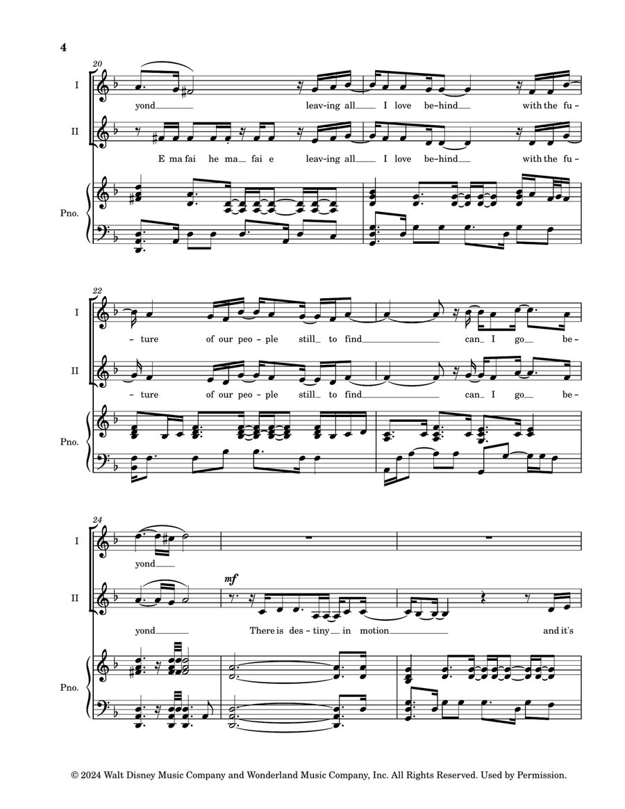 Beyond (End Credit Version) 2-Part scores gallery preview page 4