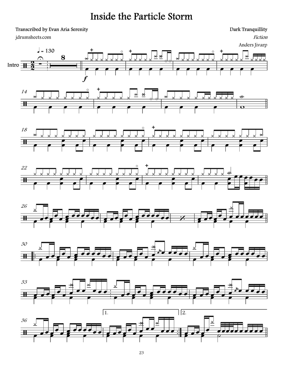 Inside The Particle Storm Drum Set scores gallery preview page 1