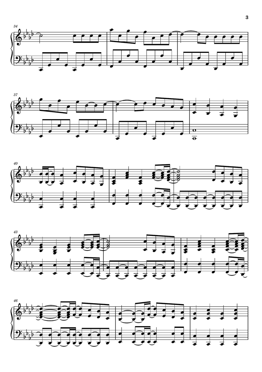 Fire! Feat. Yuqi G I Dle Jvke Piano Solo scores gallery preview page 3