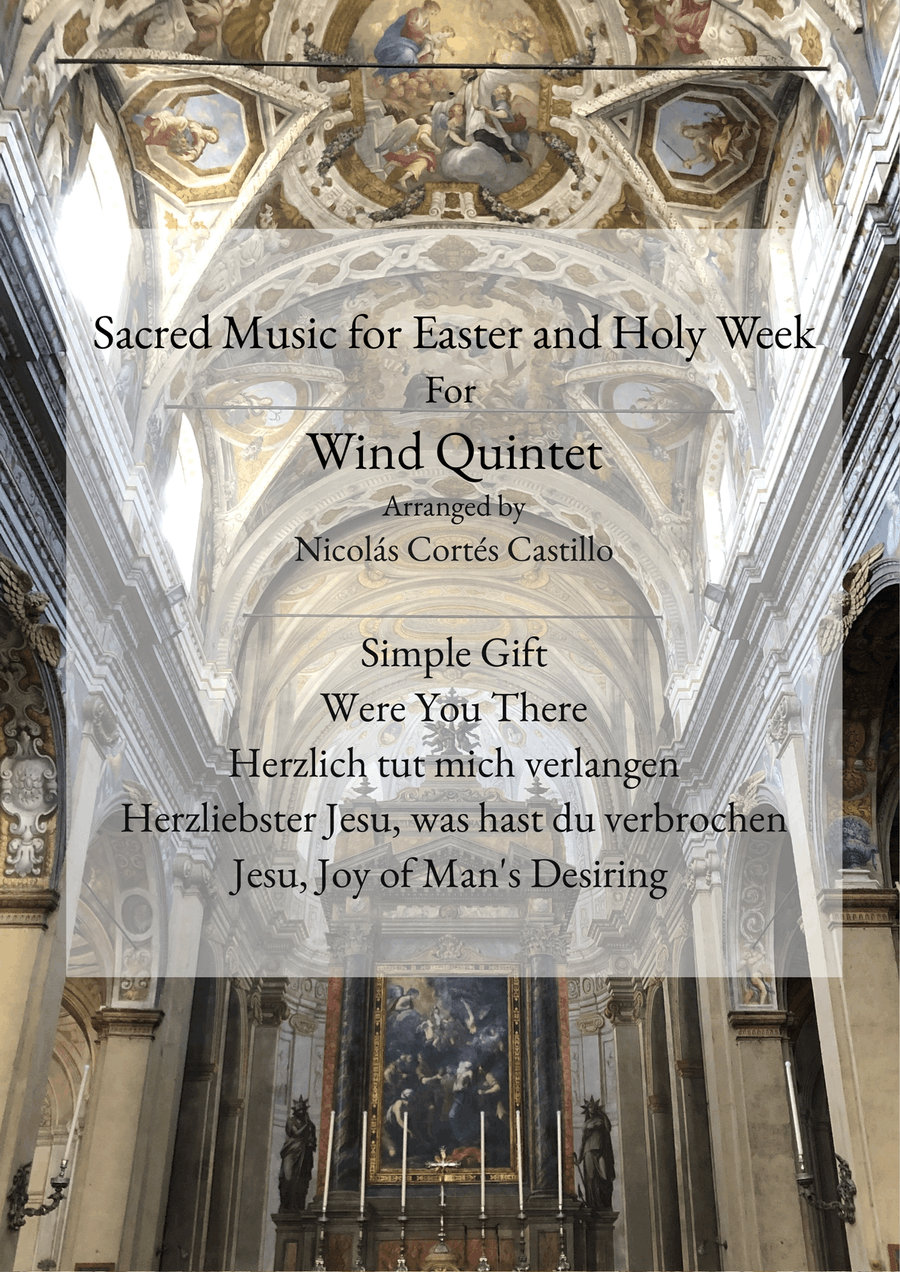 Sacred Music for Easter and Holy Week for Woodwind Quintet Woodwind Quintet scores gallery preview page 1