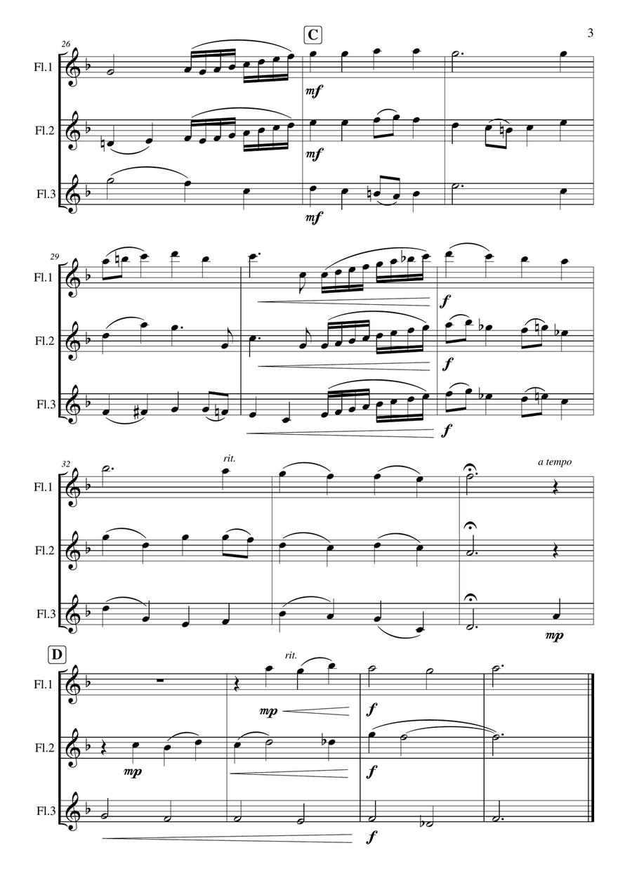 Now Thank We All Our God Now Thank We All Our God Flute Trio scores gallery preview page 4