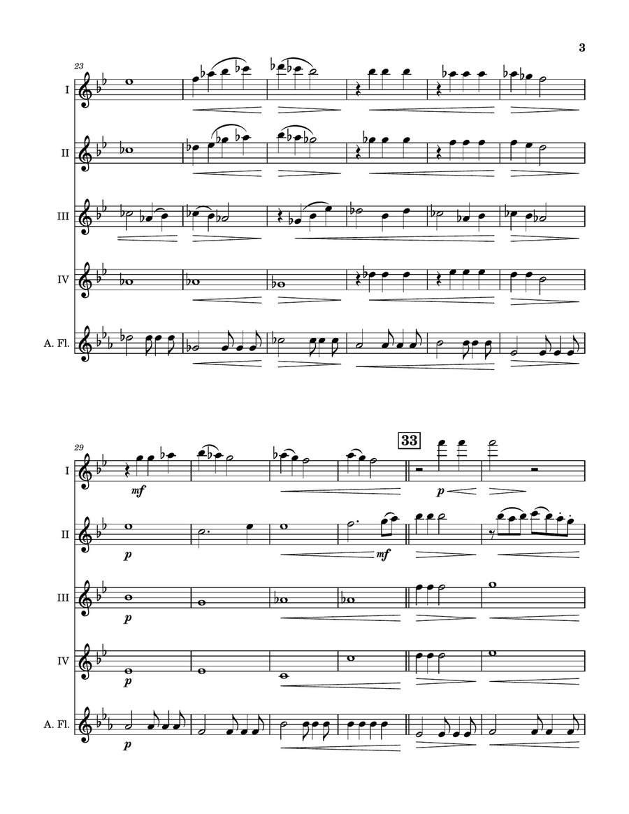 Uptown Girl Woodwind Quintet scores gallery preview page 4