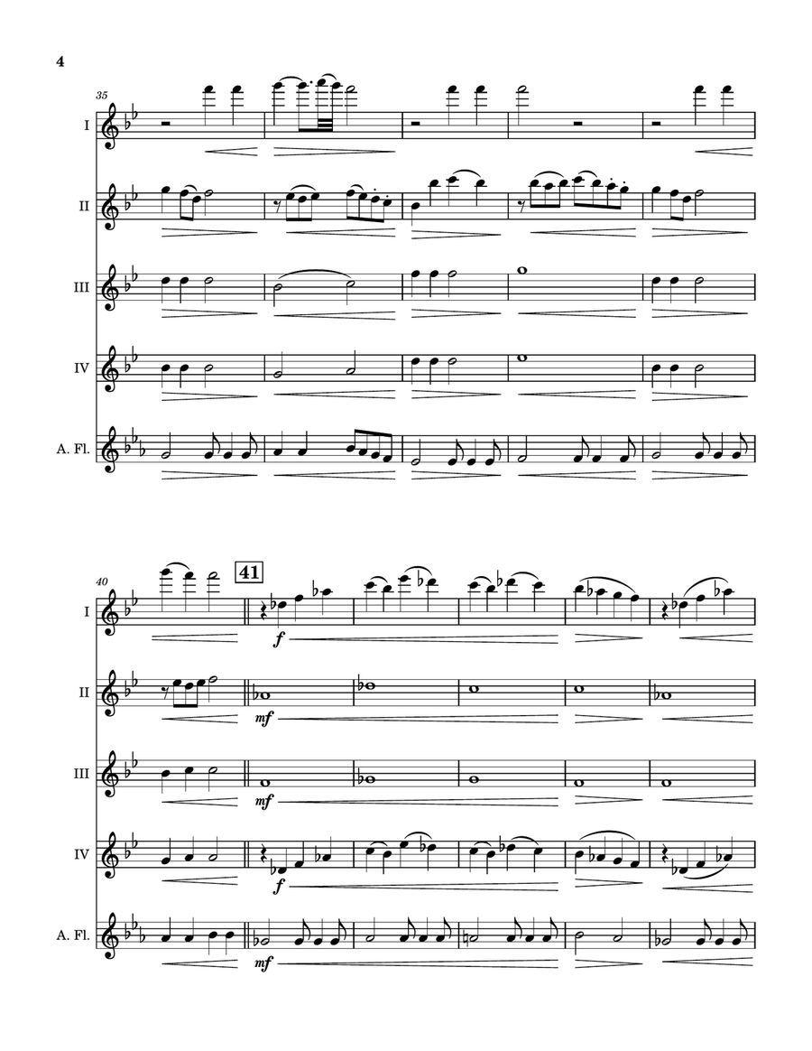 Uptown Girl Woodwind Quintet scores gallery preview page 5
