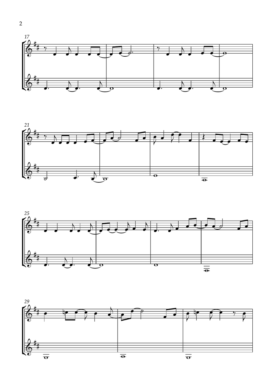 The Wizard And I Clarinet Duet scores gallery preview page 2