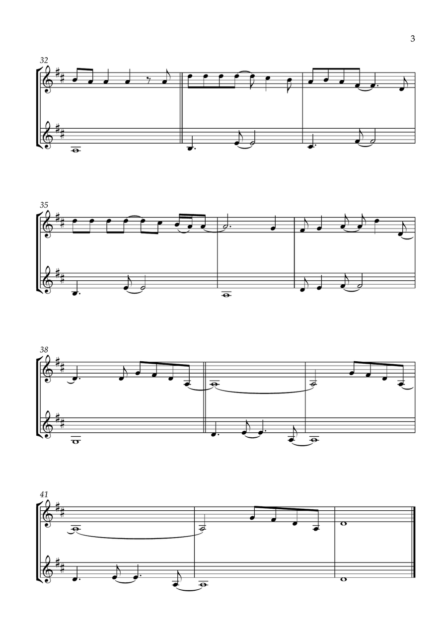 The Wizard And I Clarinet Duet scores gallery preview page 3