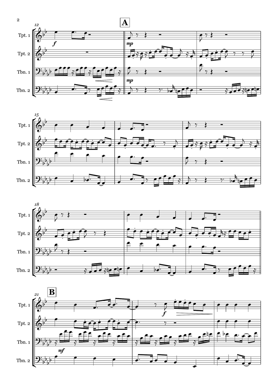 I Want You Back I Want You Back Brass Quartet scores gallery preview page 2