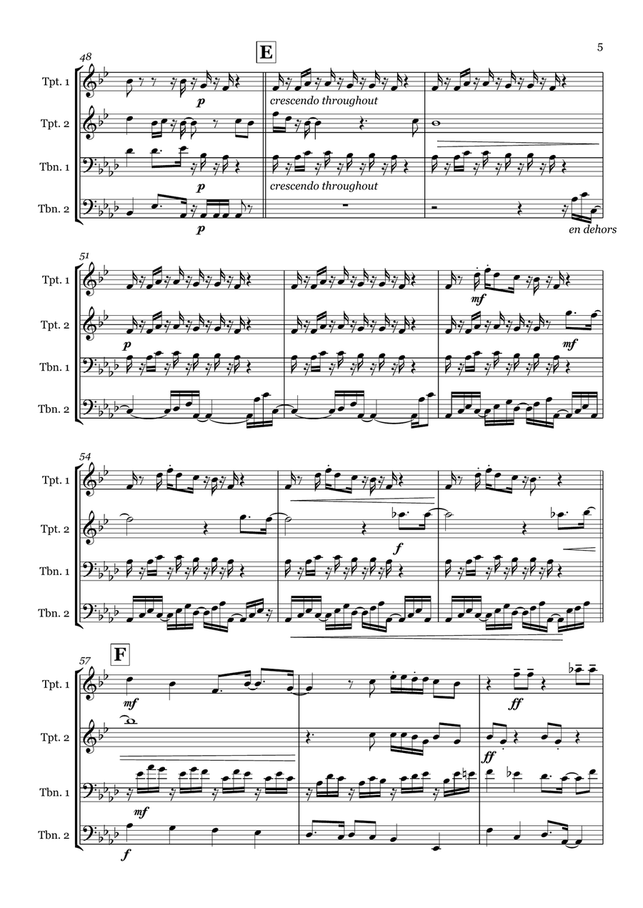 I Want You Back I Want You Back Brass Quartet scores gallery preview page 5