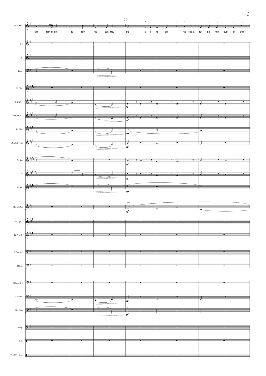 Con Te Partiro (Time To Say Goodbye) Concert Band scores gallery preview page 5