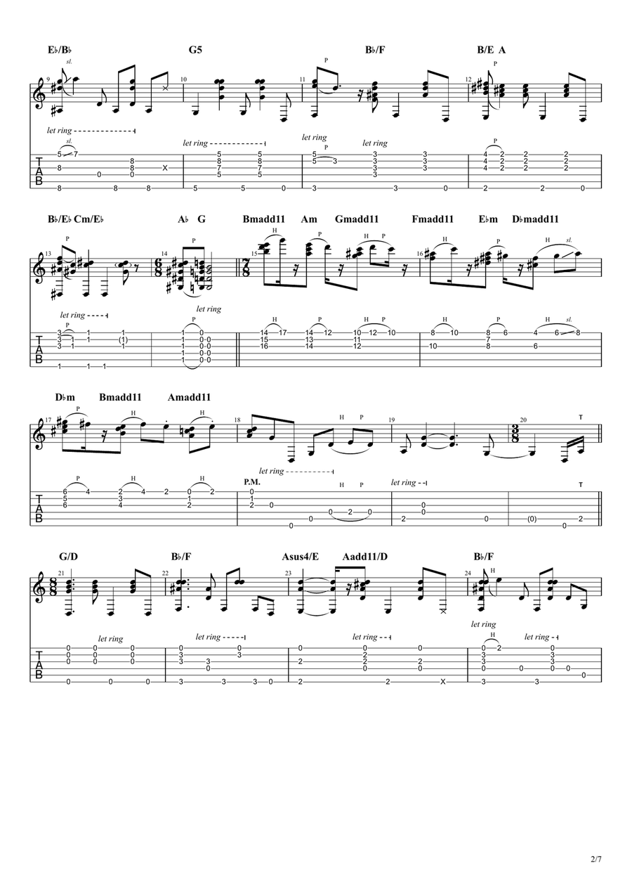 Two Lips Two Lips Electric Guitar scores gallery preview page 2