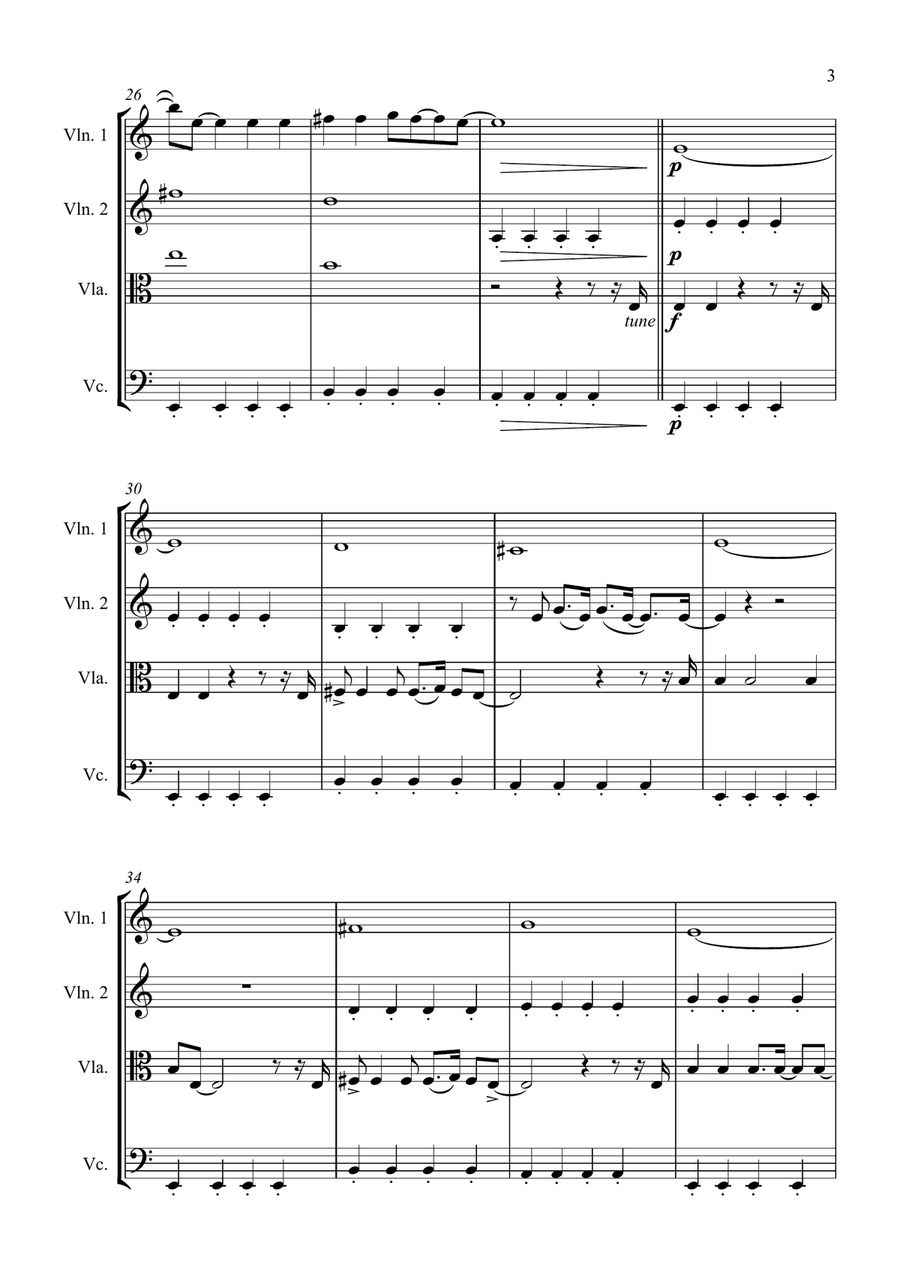 Haifisch Haifisch String Quartet scores gallery preview page 3