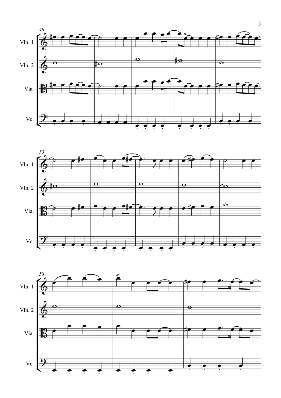 Haifisch Haifisch String Quartet scores gallery preview page 5