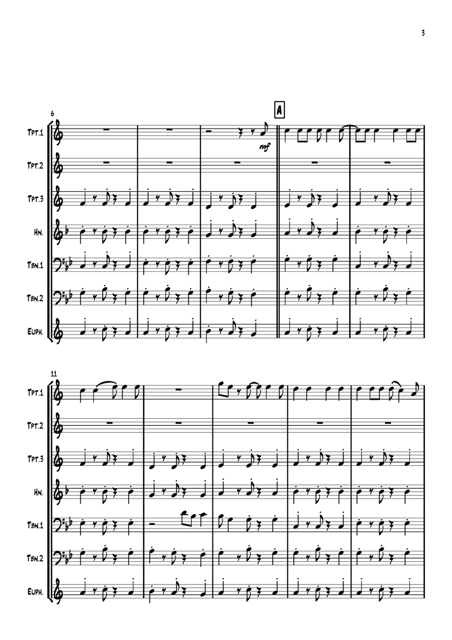 Shape Of You Brass Quintet scores gallery preview page 3