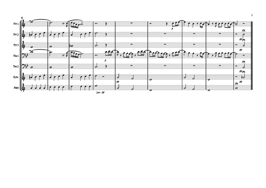 No Time To Die Brass Ensemble scores gallery preview page 5