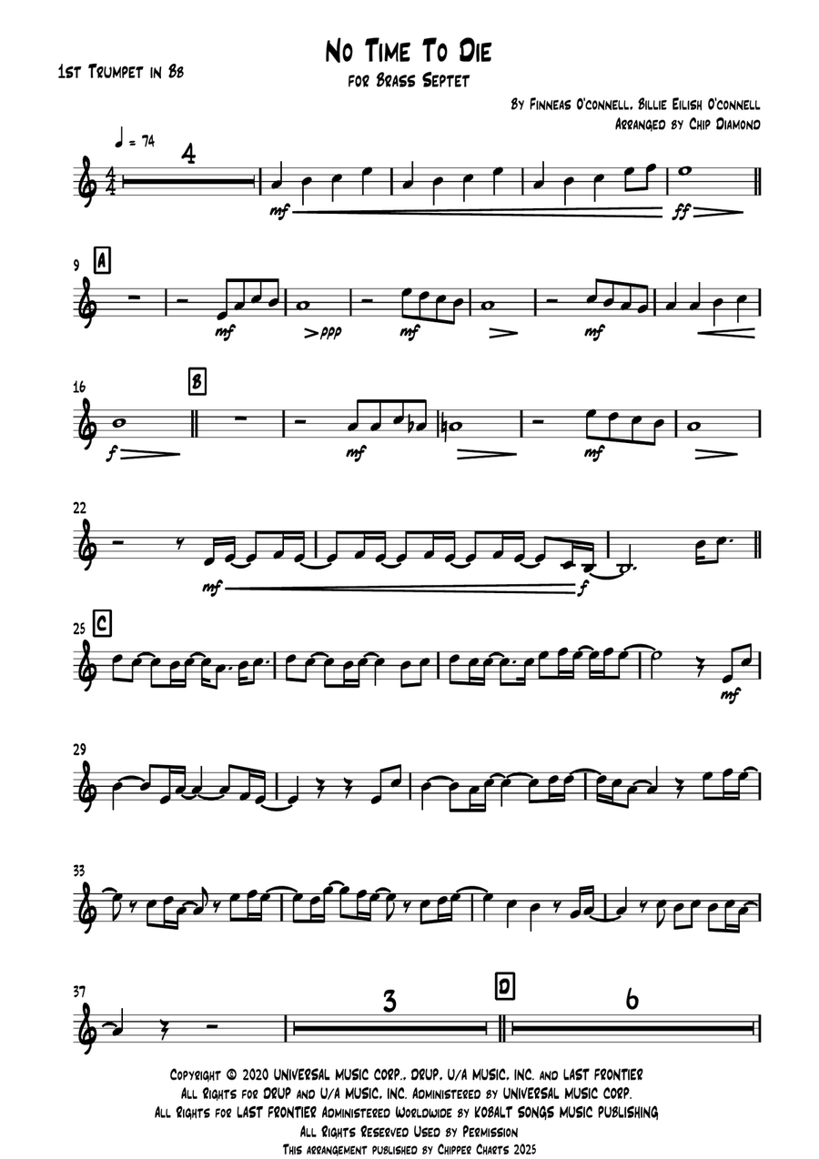No Time To Die Brass Ensemble scores gallery preview page 6