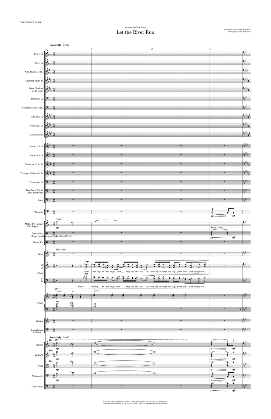 Let The River Run Full Orchestra scores gallery preview page 1