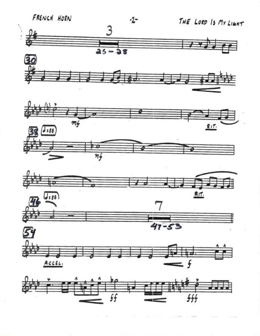 The Lord is My Light and My Salvation-Full Brass choir with percussion Brass Ensemble scores gallery preview page 5