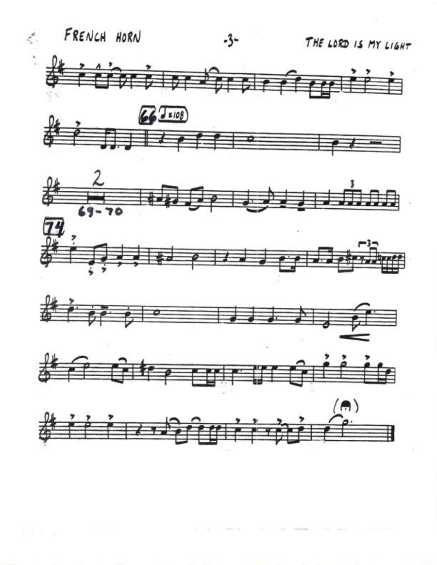 The Lord is My Light and My Salvation-Full Brass choir with percussion Brass Ensemble scores gallery preview page 6