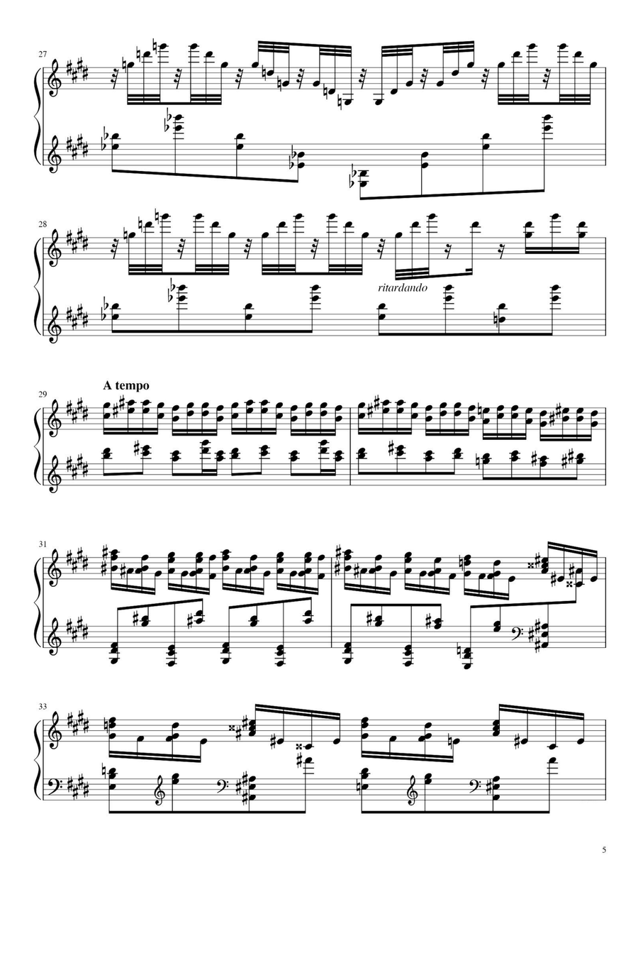 Jeux d'eau - Maurice Ravel Piano Solo scores gallery preview page 5