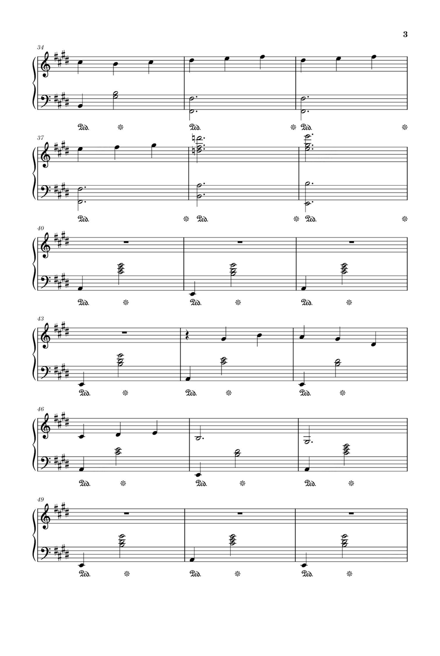 Gymnopedie No. 1 - Erik Satie Piano Solo scores gallery preview page 3
