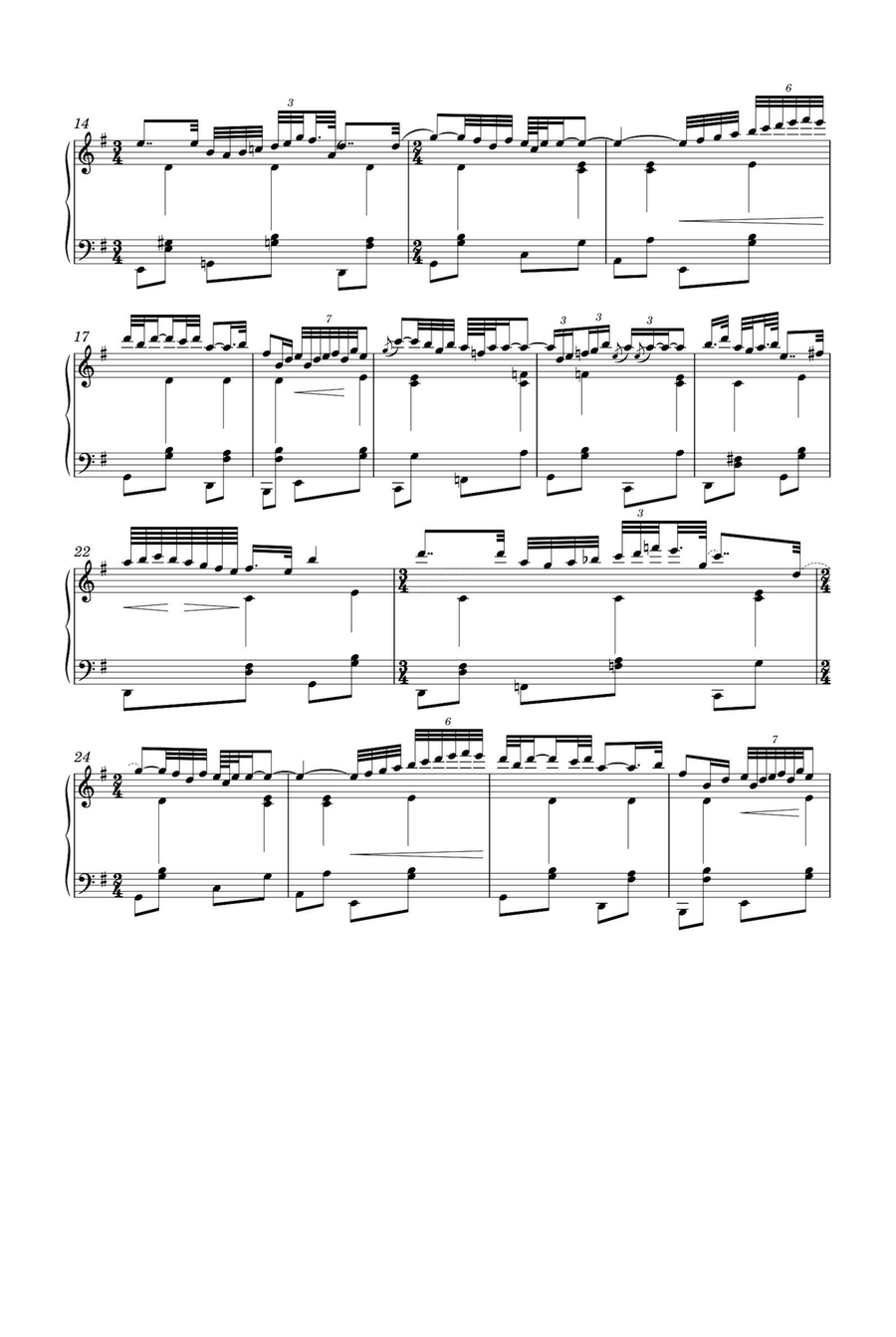Gnossiennes 4-6 eme - Erik Satie Piano Solo scores gallery preview page 4