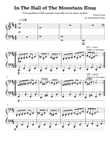 In the Hall of the Mountain King for the Piano Student